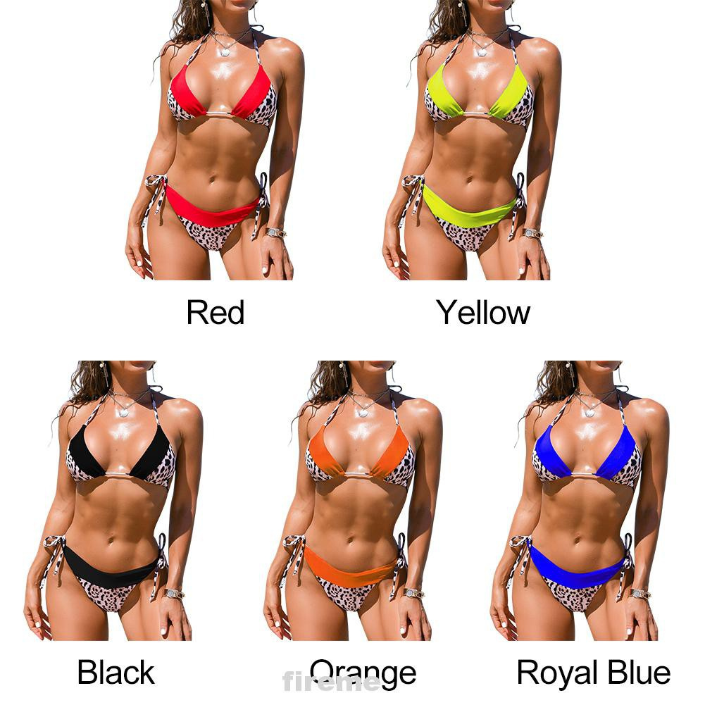 Bộ Bikini Hai Mảnh Họa Tiết Da Báo Màu Sắc Quyến Rũ Cho Nữ | BigBuy360 - bigbuy360.vn