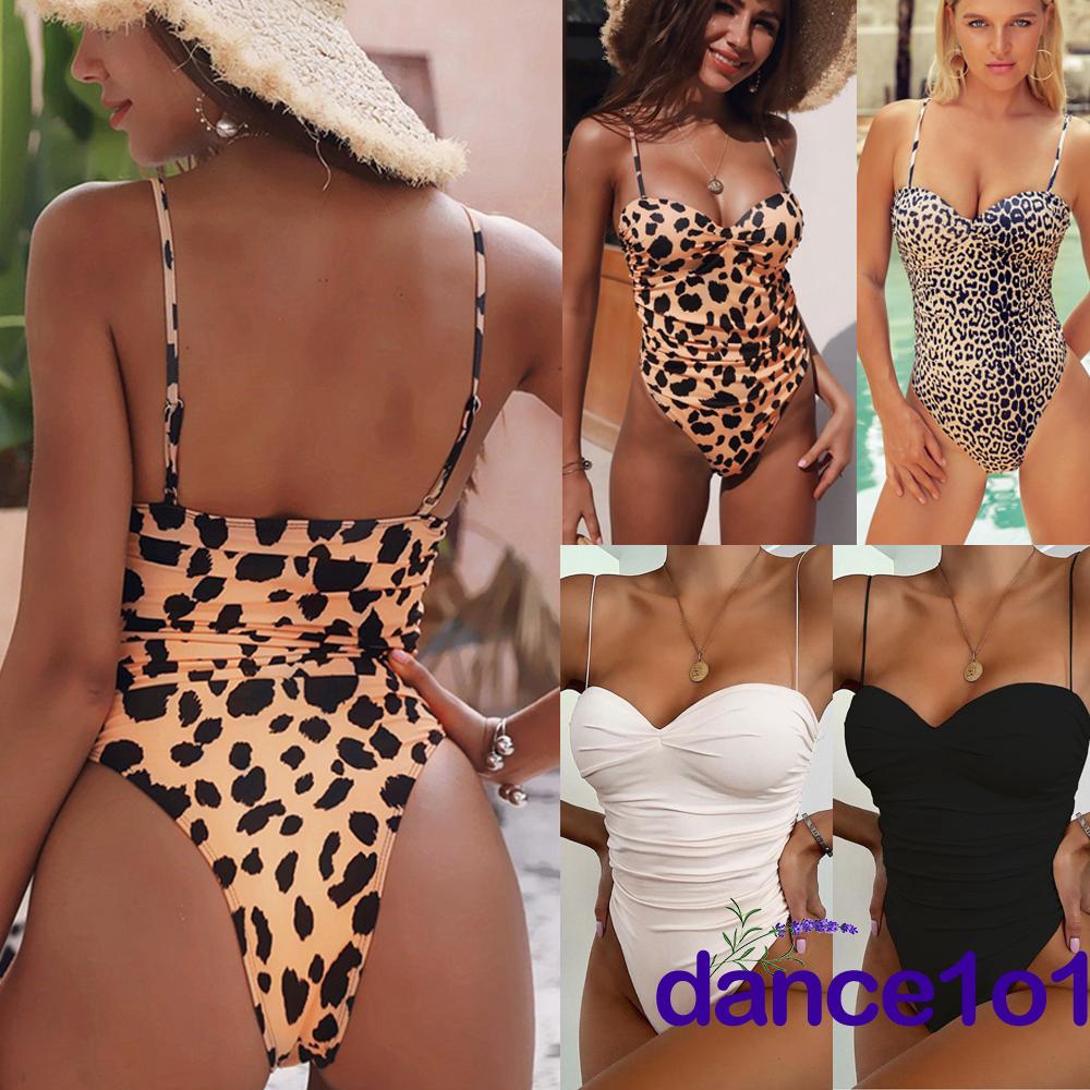 ➹-Women Lingerie One-Piece Swimwear High Cut Leotard Thong Bodysuit Sheer Bikini
