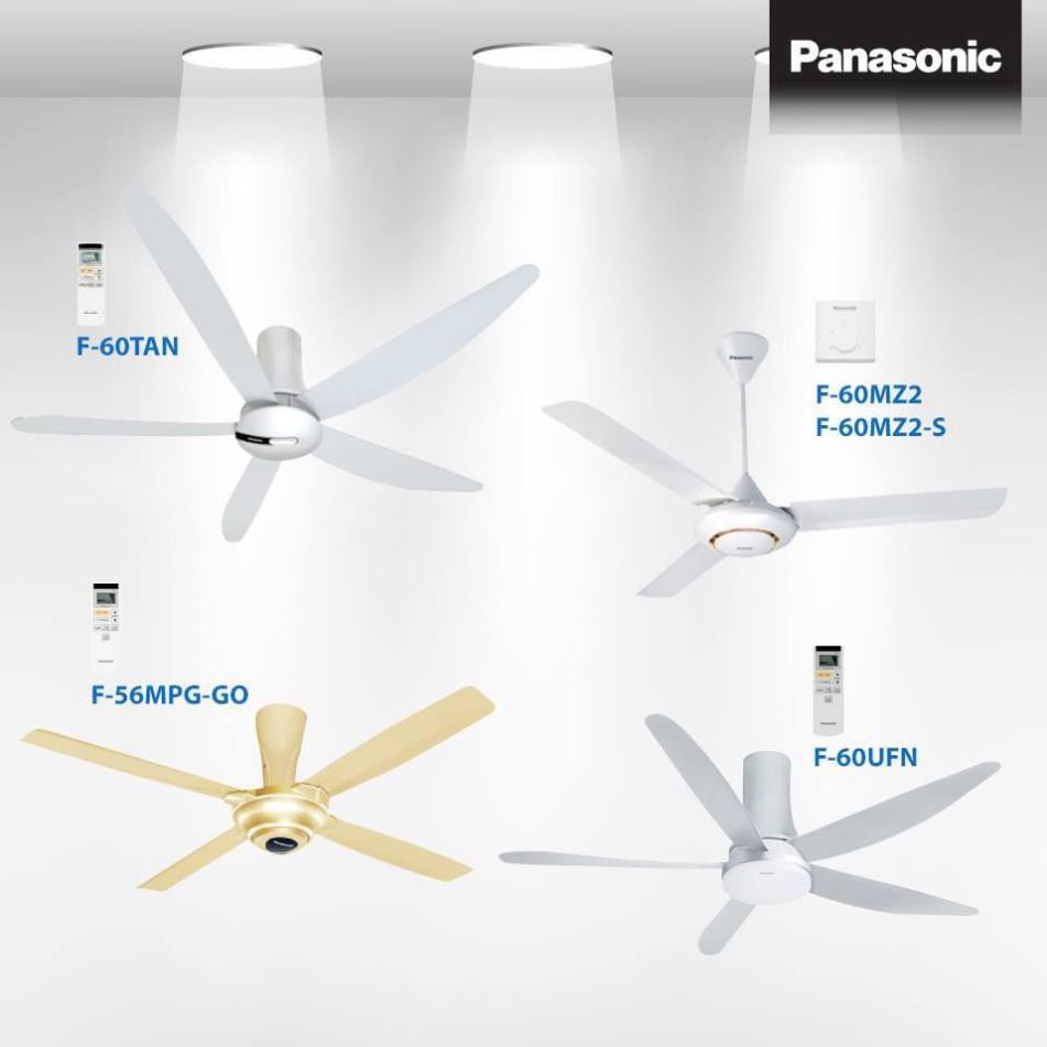 Quạt đèn  Quạt trần Panasonic 5 cánh F-60TAN .