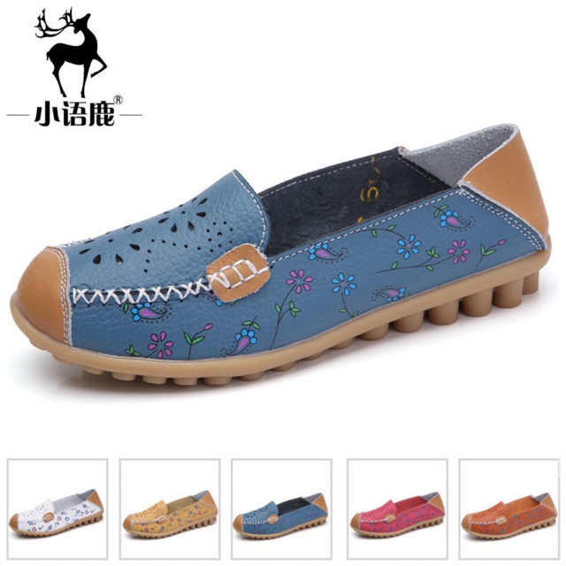 Giầy moca hoa đục lỗ siêu mềm ( hàng order)