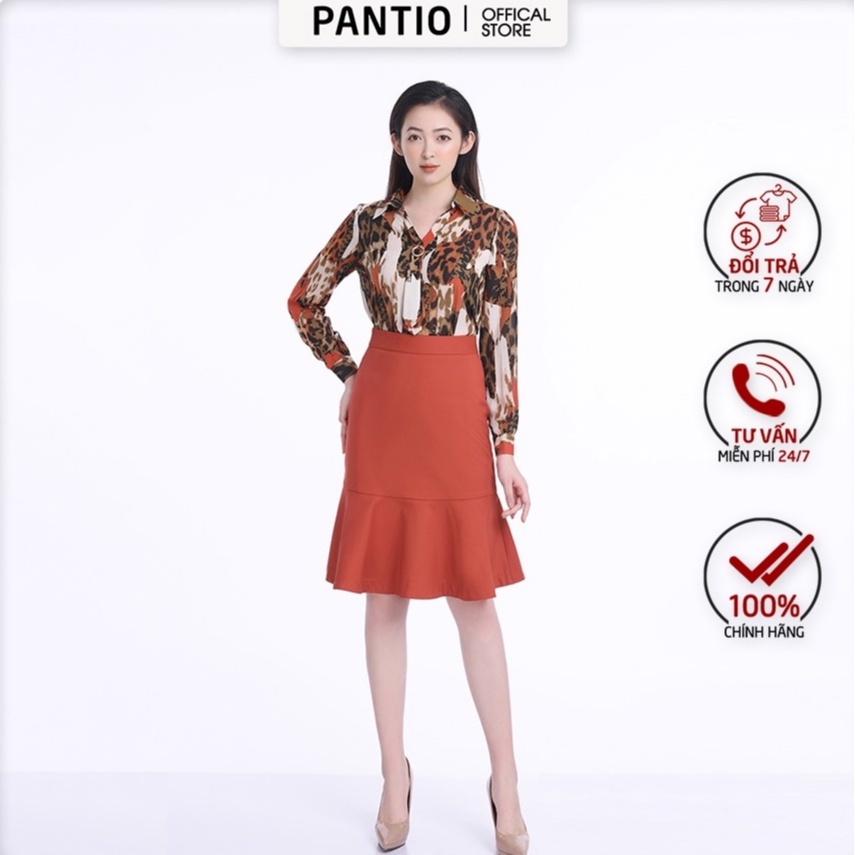 ÁO SƠ MI Nữ thời trang hoạ tiết cách điệu cao cấp FAS12561 - PANTIO