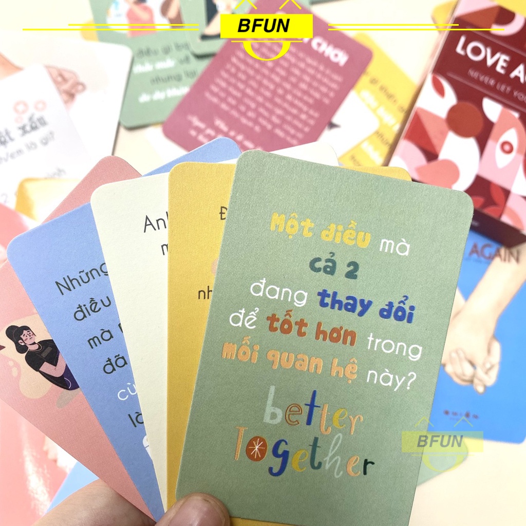 Bộ Bài Tình Yêu Thấu Hiểu Nhau LOVE AGAIN - Bài Cho Cặp Đôi Giải Quyết Mâu Thuẫn Hàn Gắn Lại Tình Cảm Cho Cặp Đôi Bfun