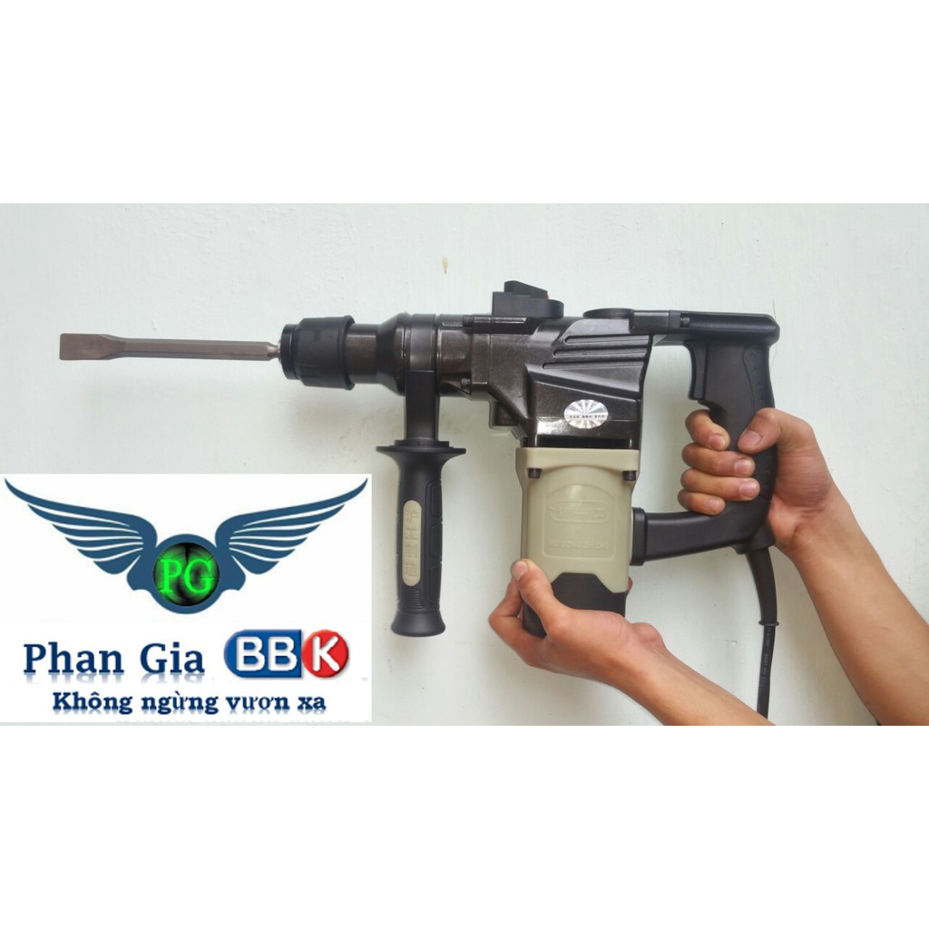 MÁY KHOAN ĐỤC  HUGONG 1050W MADE JAPAN 100% ĐỒNG - TẶNG MŨI ĐỤC