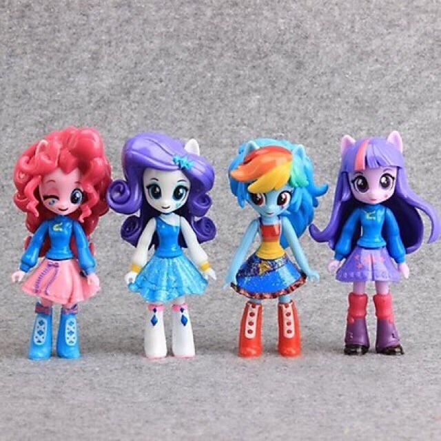 Bộ 4 Mô Hình My Little Pony Equestria Girl FullBox