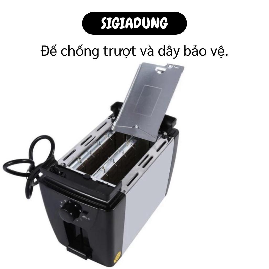 [SGD] Máy Nướng Bánh - Máy Kẹp Nướng Làm Bánh Mì 2 Ngăn Thép Không Gỉ, Đế Chống Trượt 3803