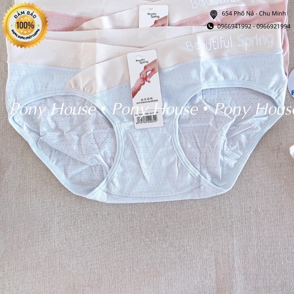 Quần Lót Bầu, Sau Sinh Cạp Chéo Cotton Thông Hơi Siêu Mềm, Mát, Kháng Khuẩn