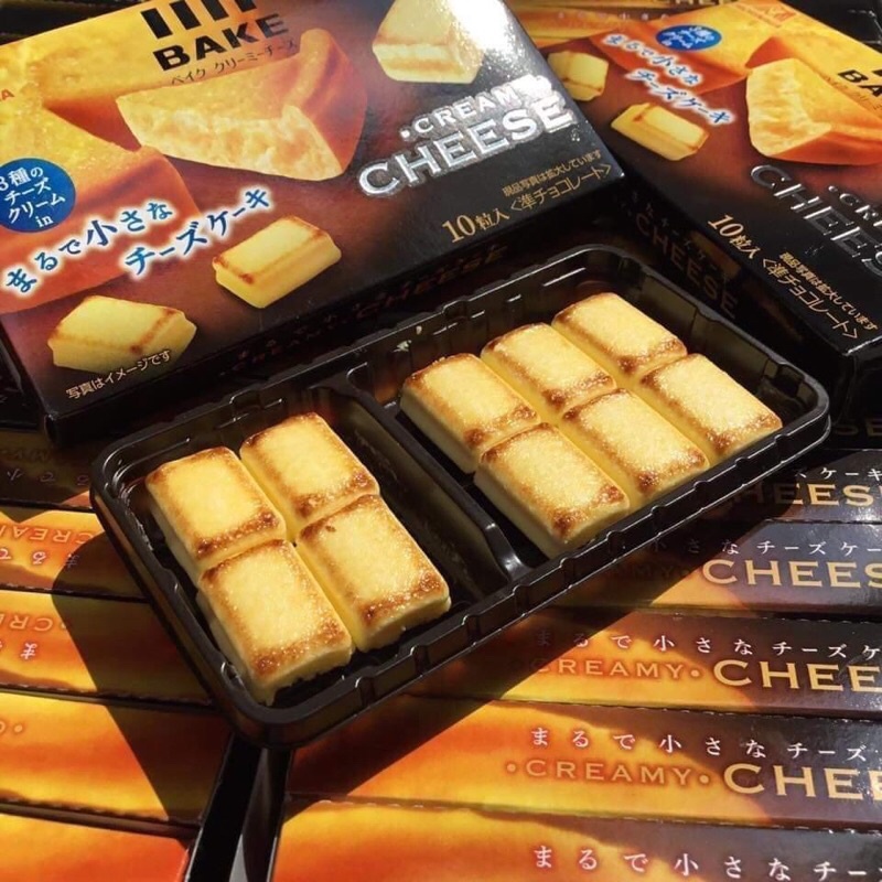 [Mã GROSALE1 giảm 8% đơn 500K] Bánh phô mai nướng Morinaga Cheese Bake Nhật Bản (45g-10viên)