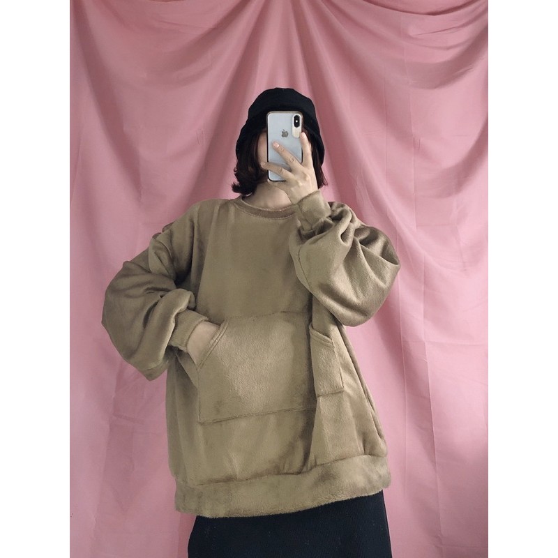 áo SWEATER lông⚡️FREESHIP EXTRA⚡️toàn bộ ảnh thật