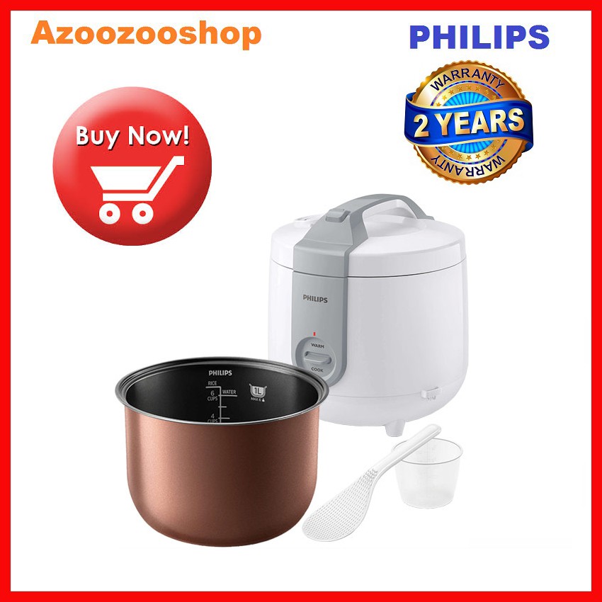 [Mã 258ELSALE giảm 7% đơn 300K] Nồi cơm điện Philips HD3115, 1,8 lít,