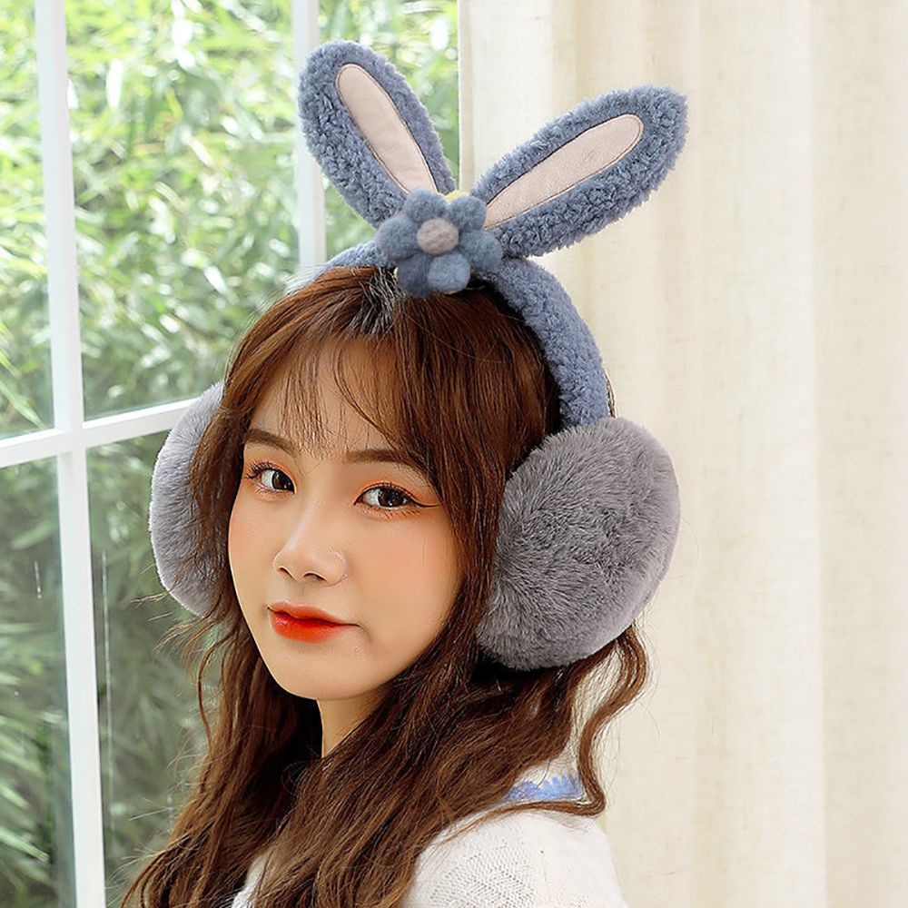 Chụp tai giữ ấm hình tai thỏ dễ thương cho bé