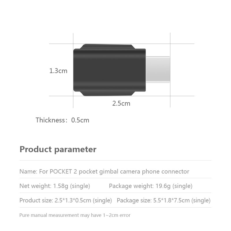 Bộ Chuyển Đổi Dữ Liệu Điện Thoại Android / IOS Cầm Tay Giao Diện Kết Nối Dữ Liệu DJI Osmo Pocket 2 Micro USB TYPE-C