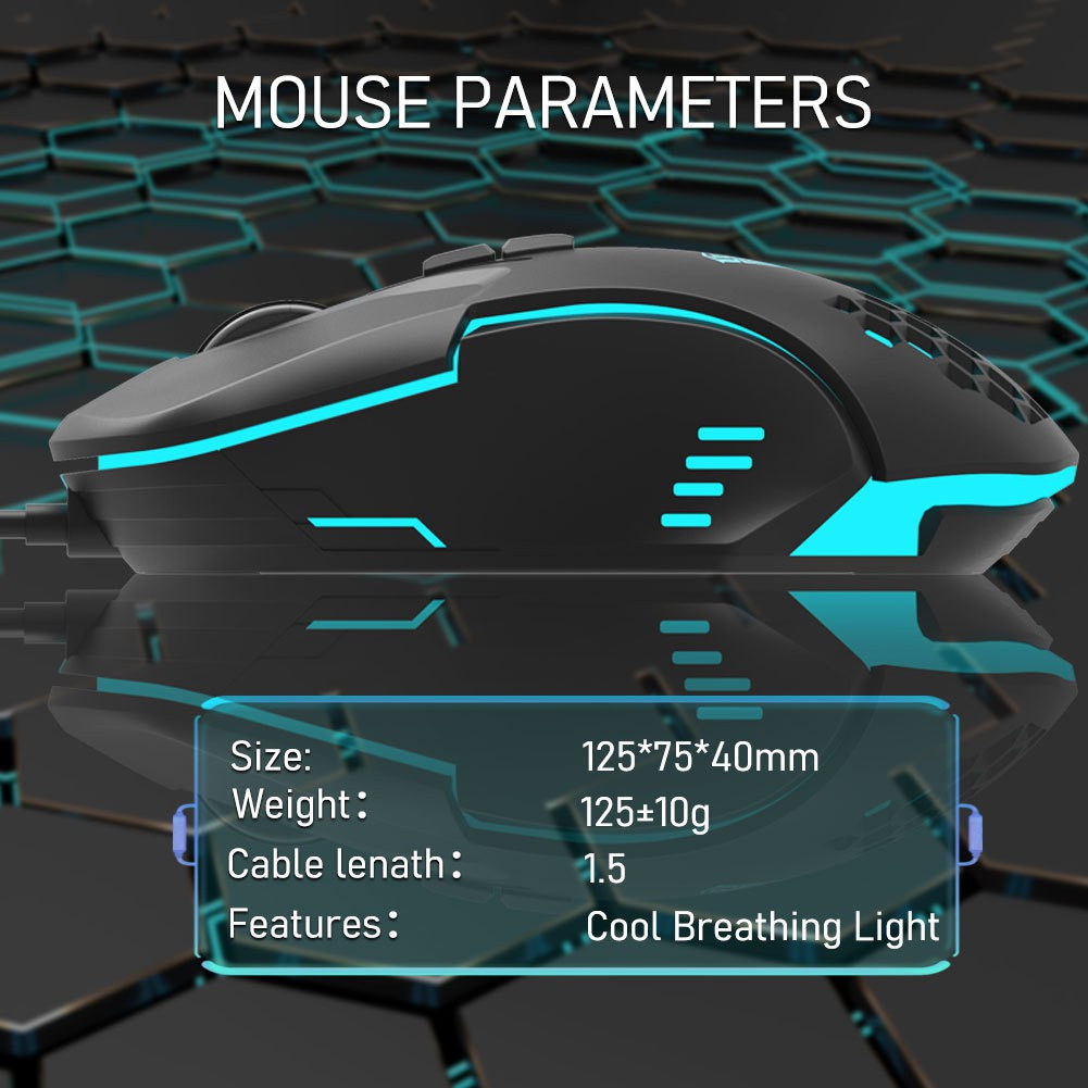 Chuột Chơi Game Có Dây Và Lập Trình Thoáng Khí Đèn led Hình Lập Trình Macro RGB