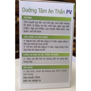 Dưỡng tâm an thần PV