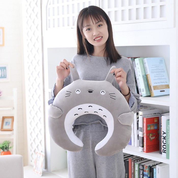 gối chữ u đẹp 🎁 FREESHIP 🎁 Gối Tựa Cổ Chữ U Totoro Siêu Êm Ái