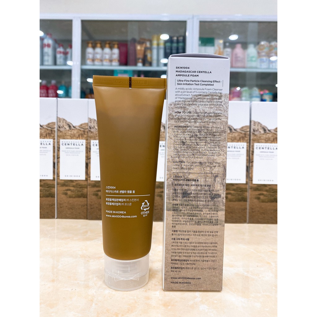 Sữa Rữa Mặt Skin1004 Madagascar Centella Ampoule Foam 125ml Hàn Quốc