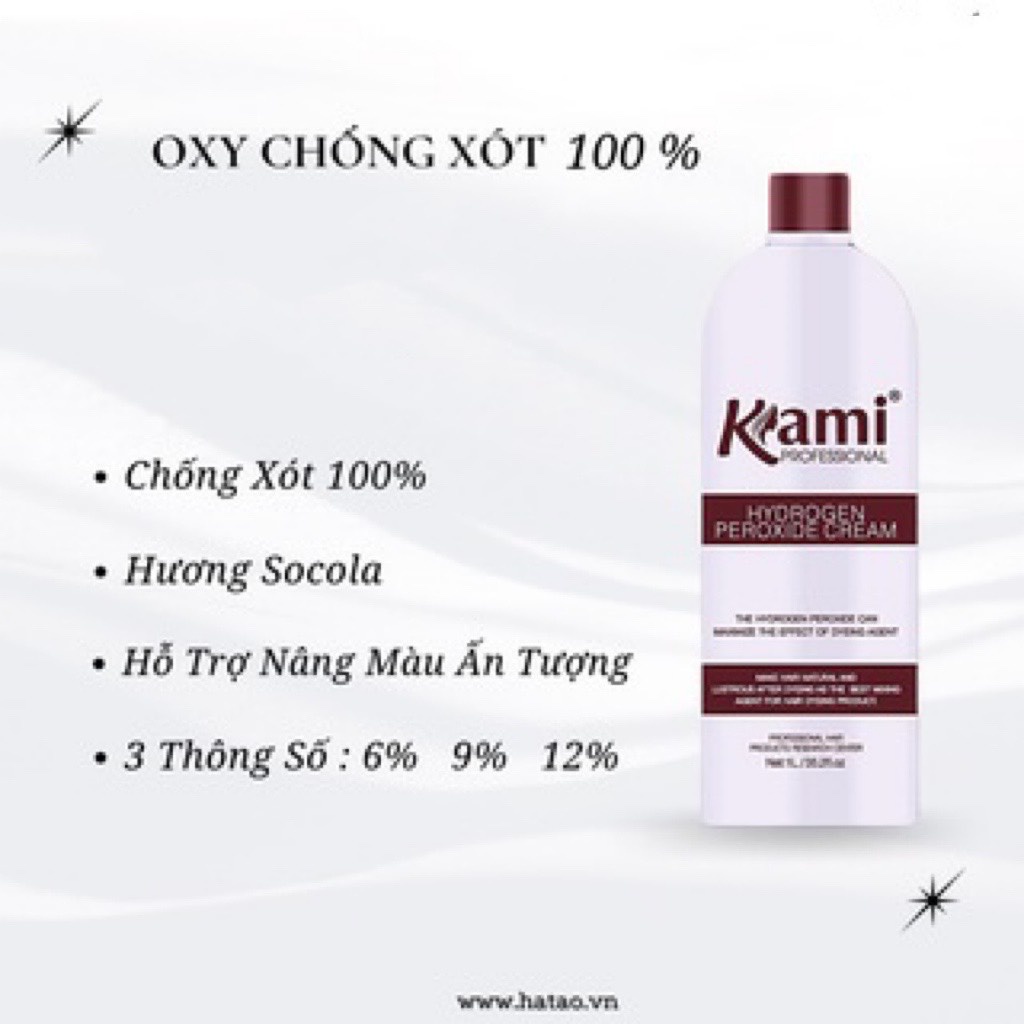 Oxi nhuộm  chống xót KAMI 1000ml - hương socola