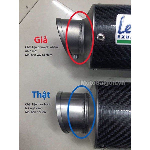 Lon Pô Leovince Cacbon Xịn- Hàng Loại 1