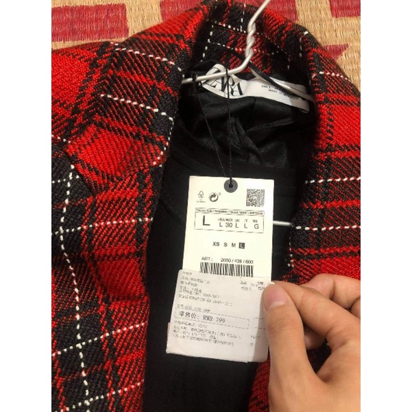 Áo dạ zara auth size M