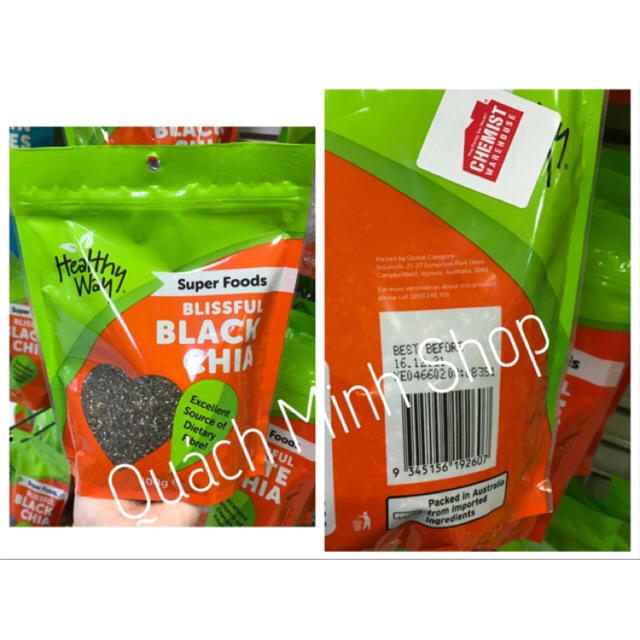 Hạt Chia Úc HEALTHY WAY 500gr