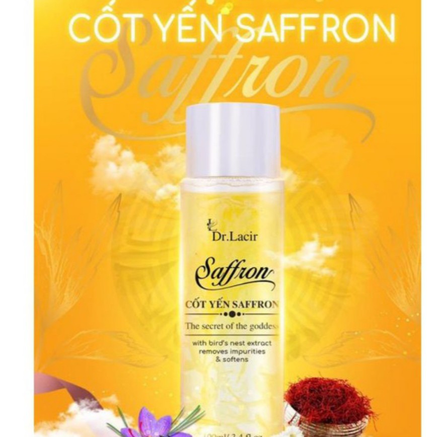 [kèm quà] Toners CỐT YẾN SAFFRON Dr.Lacir - dành cho LÀN DA KHÔ RÁP, SẦN SÙI, mỏng yếu, nhạy cảm