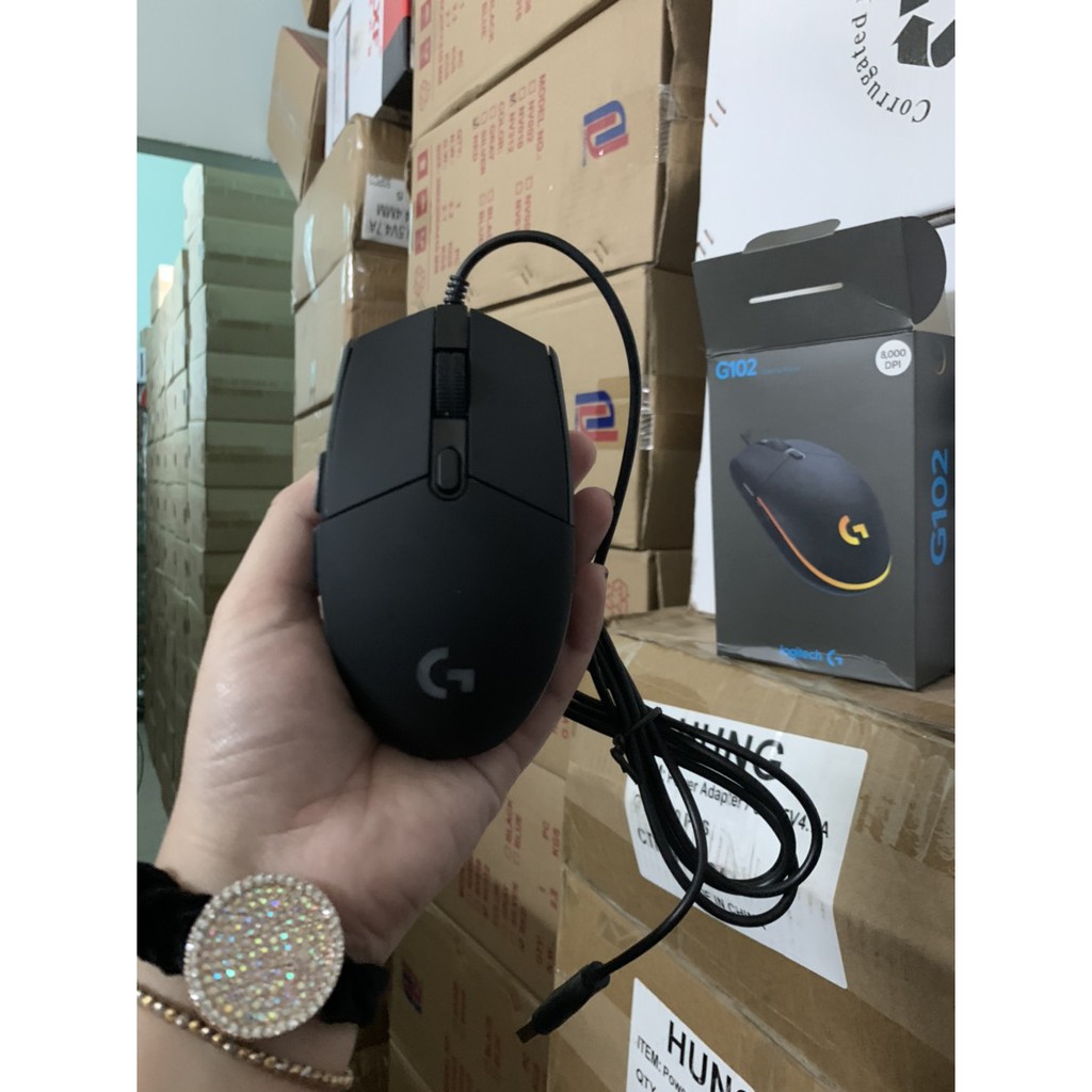 Chuột Logitech Có Dây G102 USB LED