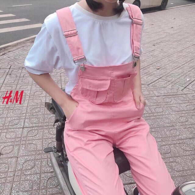 Quần Yếm kaki 2 túi hộp dễ thương | BigBuy360 - bigbuy360.vn