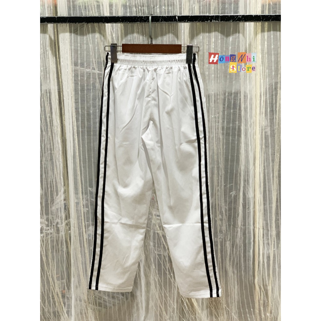 QUẦN KAKI 2 SỌC MÀU TRẮNG - QUẦN KAKI 2 LINE PANTS UNISEX WHITE - MM