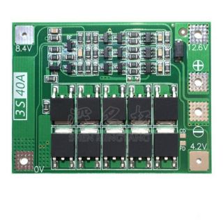 Mạch 3S 12,6V - 40A Auto Recovery, sạc và bảo vệ pin Li-ion 3.7V.