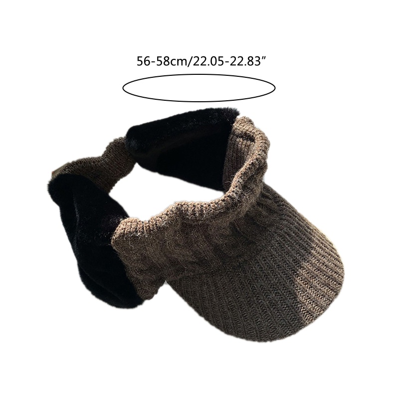 Mũ Lưỡi Trai Dệt Kim Hở Chóp Bảo Vệ Tai Thích Hợp Cho Các Hoạt Động Ngoài Trời