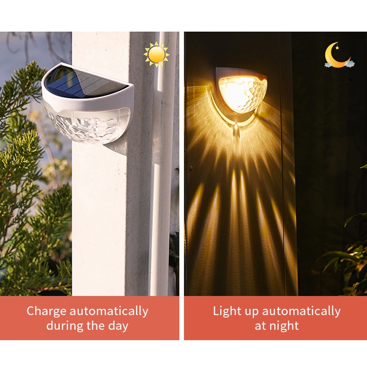 Bộ Đèn Led Năng Lượng Mặt Trời Chống Thấm Nước 55 Bóng Gắn Tường Trang Trí Ngoài Trời Kèm Phụ Kiện