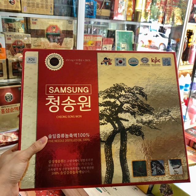 [SALL HOT] Tinh dầu thông đỏ Samsung CheongSongWon Premium 180 Viên Hàn Quốc [DATE MỚI] | BigBuy360 - bigbuy360.vn