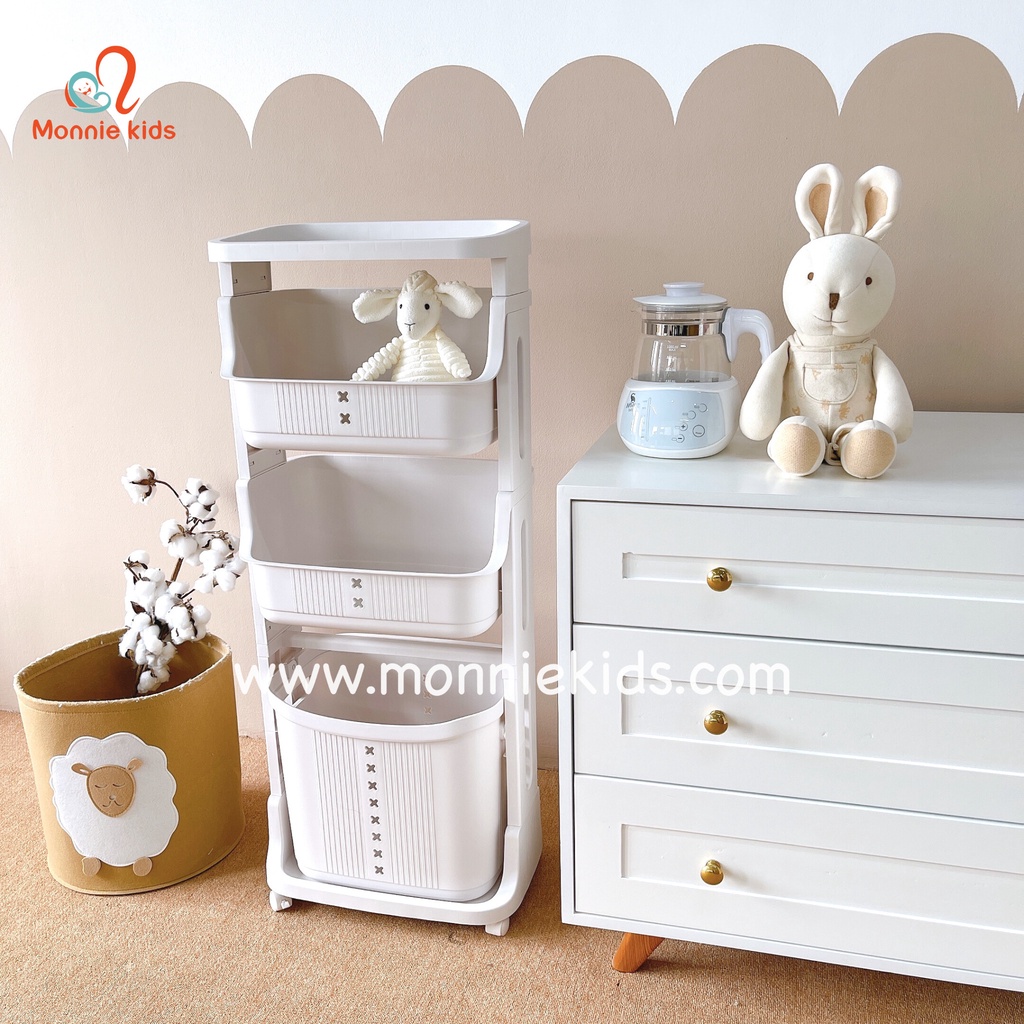 KỆ NHỰA PLASTIC ĐA NĂNG MONMON ĐỰNG ĐỒ CHO BÉ