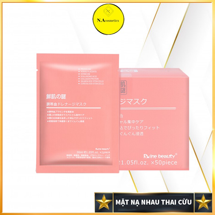 Mặt Nạ Nhau Thai Cừu Chính Hãng - Mặt Nạ Tế Bào Gốc Nhau Thai Cuống Rốn Nhật Bản Rwine Beauty Mask