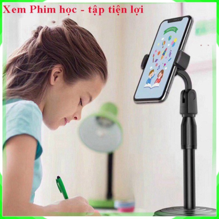 Giá Đỡ Điện Thoại Xoay 360 Độ Thông Minh Hợp Kim + Nhựa Siêu Bền Điều Chỉnh Góc Nhìn Học Tập, Xem Phim - 1 Đổi 1