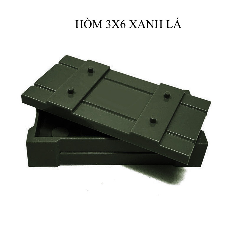 Đồ chơi lắp ráp swat army, mô hình lắp ghép quân sự - Thùng đựng vũ khí chiến lược