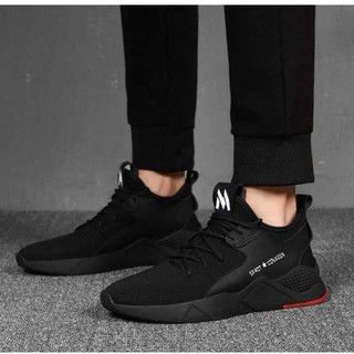 Giày Sneaker nam full đen lịch lãm 132
