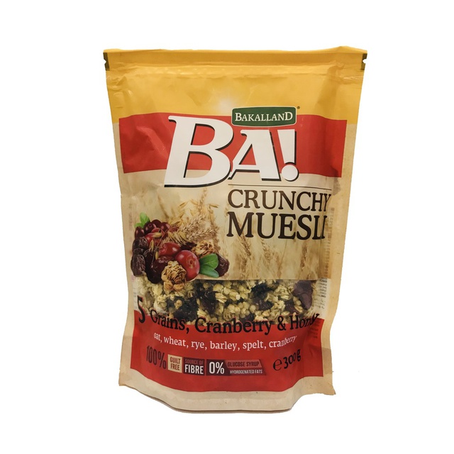 (5 loại) Ngũ cốc Bakalland Crunchy Muesli gói 300gr | BigBuy360 - bigbuy360.vn