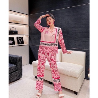 Pyjamas lụa mịn đẹp thoáng mát Quảng châu cao cấp