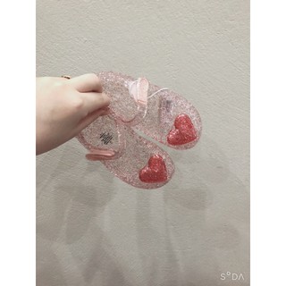 Giày nhựa trong ánh nhũ trái tim Oldnavy(xuất dư)