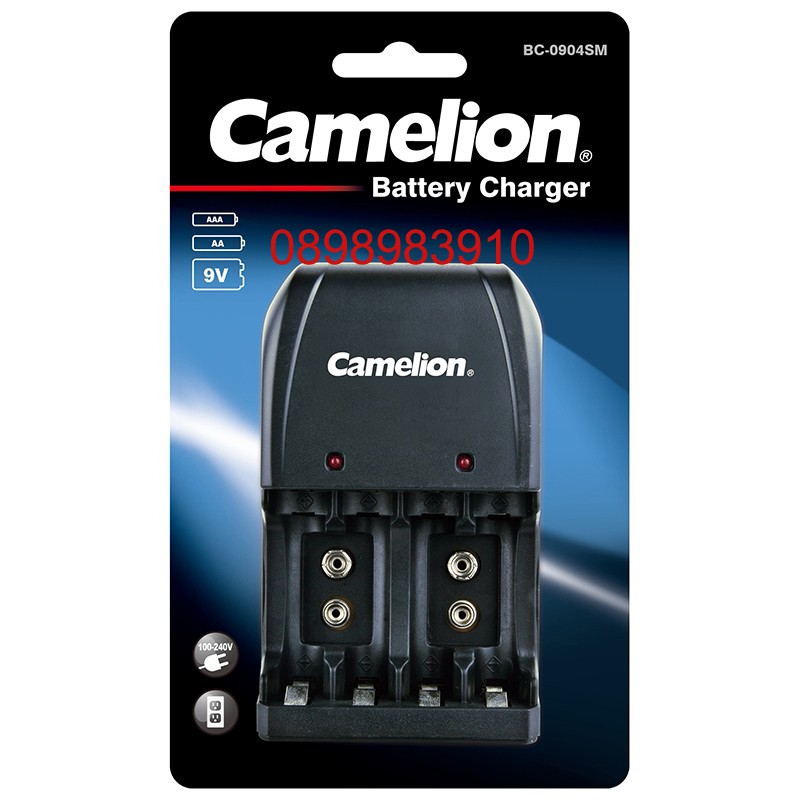 Bộ Sạc Pin Đa Năng Camelion BC-0904 , Sạc Được Pin AA, Pin AAA và Pin 9V