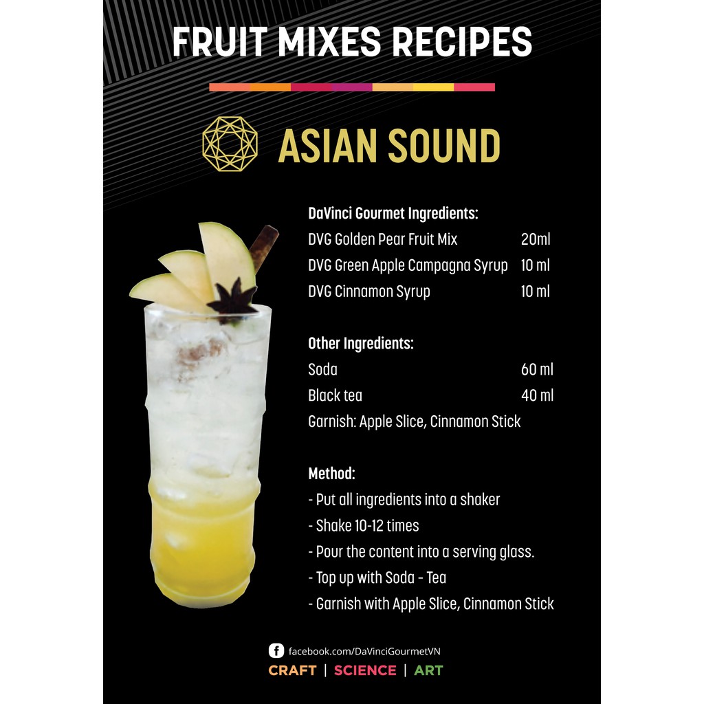 Siro Hương Táo Xanh / Green Apple Campagna Syrup - DaVinci Gourmet