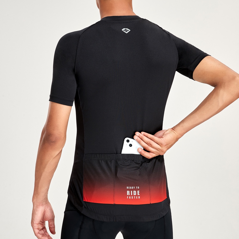 Santic Áo xe đạp jersey có khóa kéo toàn bộ thi đấu thể thao leo núi đường trường dành cho nam KM2C02235