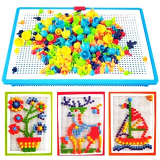 Bộ đồ chơi xếp hình hạt nhựa 600 nâm cho bé