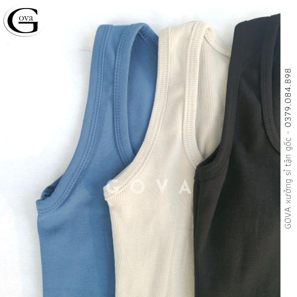 Đầm Váy Body SÁT NÁCH CỔ XẺ V BA LỔ Thun Gân Kiểu Sexy Nữ, Đầm Thun Ôm Body Đẹp GOVA