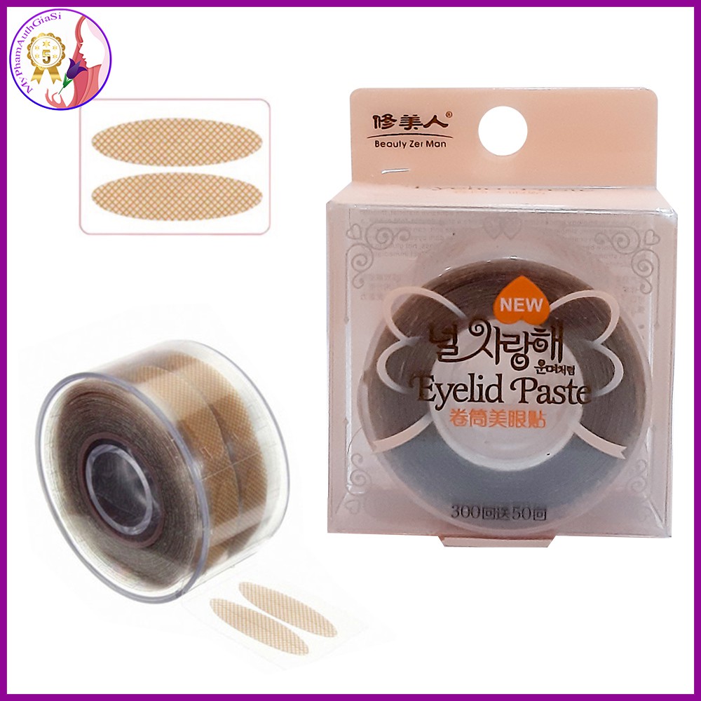 Cuộn dán kích mí eyelid paste dạng lưới 300 miếng
