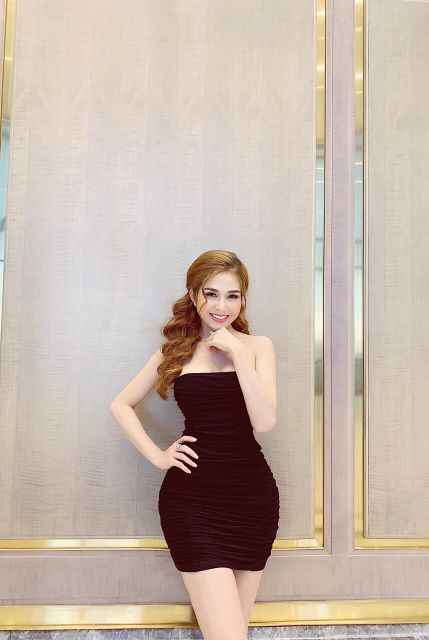 Đầm  body  cúp  rút nhúng sexy