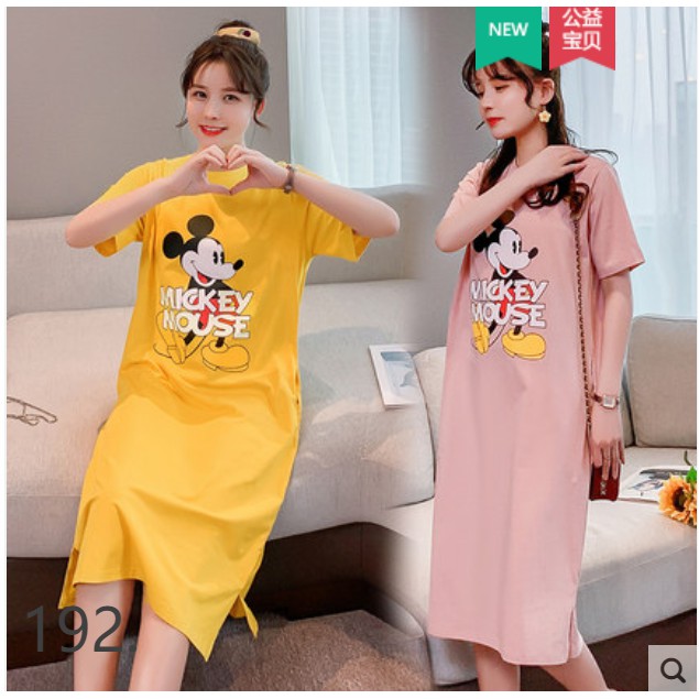 Đầm bầu cho con ti thun cotton hình chuột Mickey đáng iu phong cách hàn trẻ trung cá tính. Hàng quảng châu V310