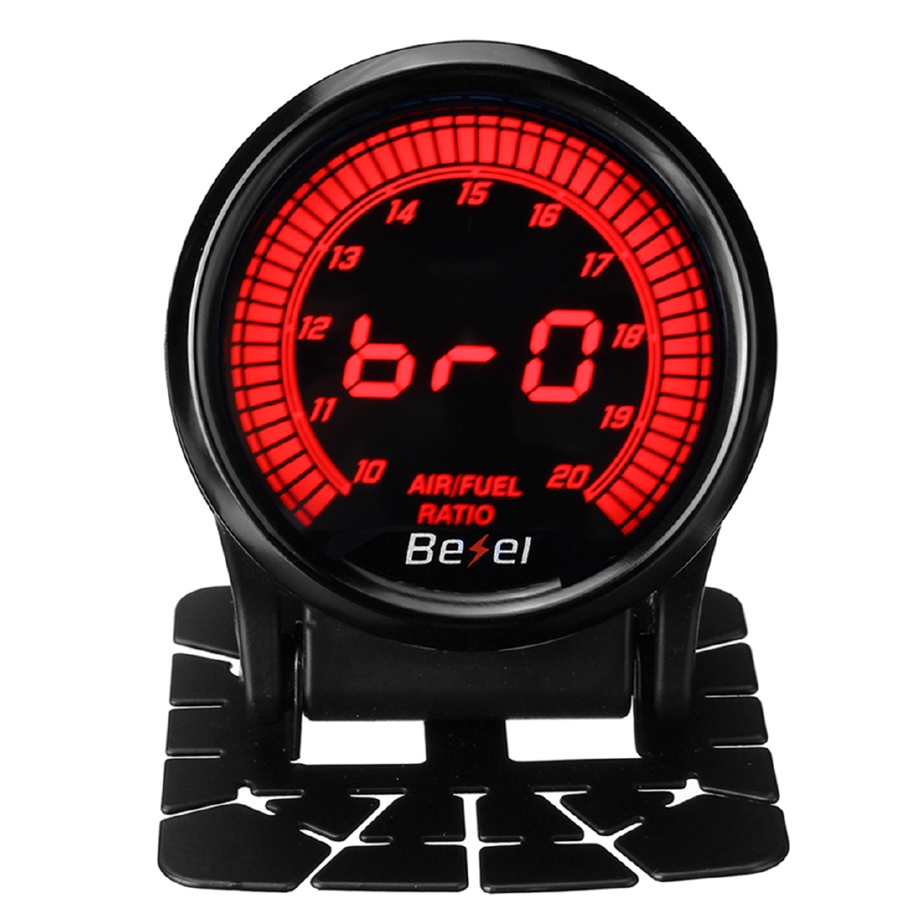 Đồng hồ đo nhiên liệu dầu kỹ thuật số AFR tích hợp đèn LED sáng nền 2 inch 52mm cho xe hơi