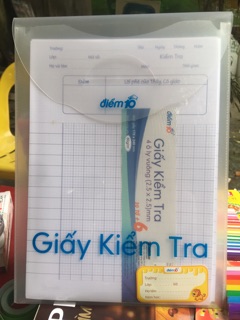 GIẤY KIỂM TRA OLY ĐIỂM 10 (15 tờ)