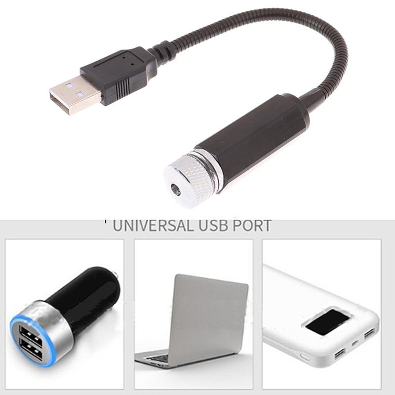 Đèn USB tạo hiệu ứng bầu trời đầy sao độc đáo trang trí nội thất xe hơi